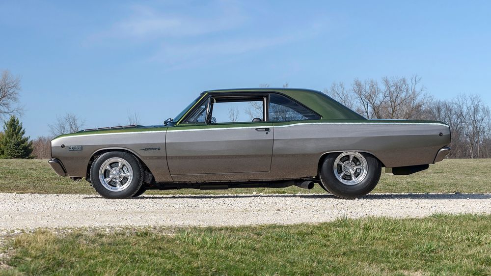 001 1968 dodge dart hemi pro street mecum auction side