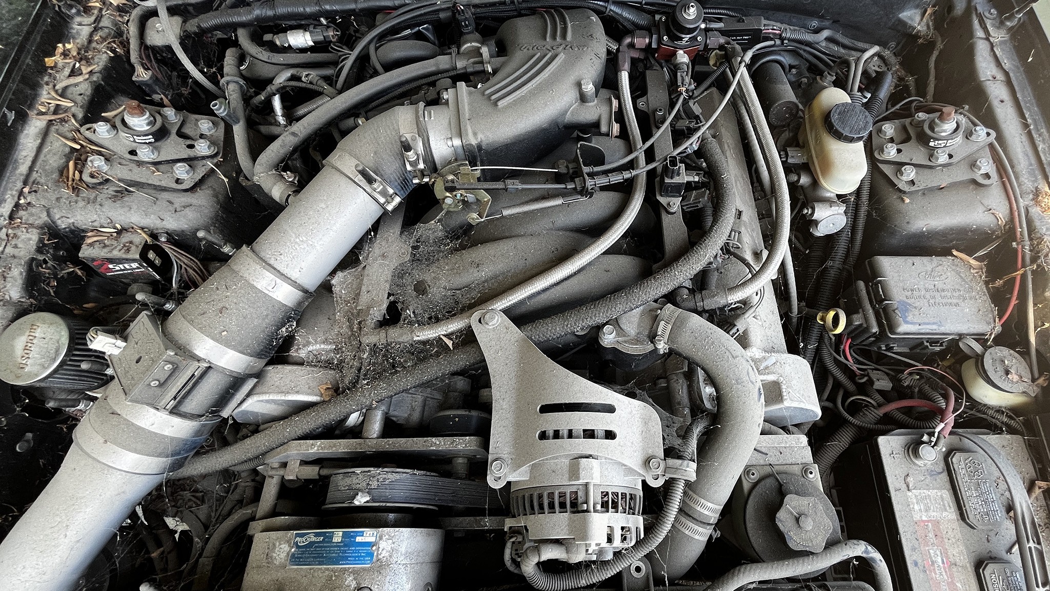 001 2002 ford new edge mustang gt build part 2 cleaning project black beauty dirty engine