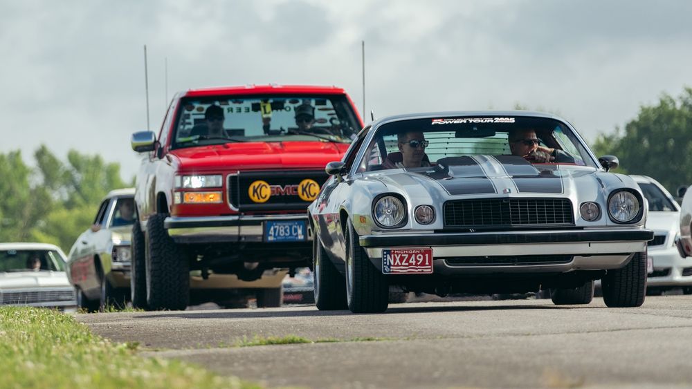 Thousands of cars descend upon Lucas Oil Raceway for the first day of Power Tour 2025!