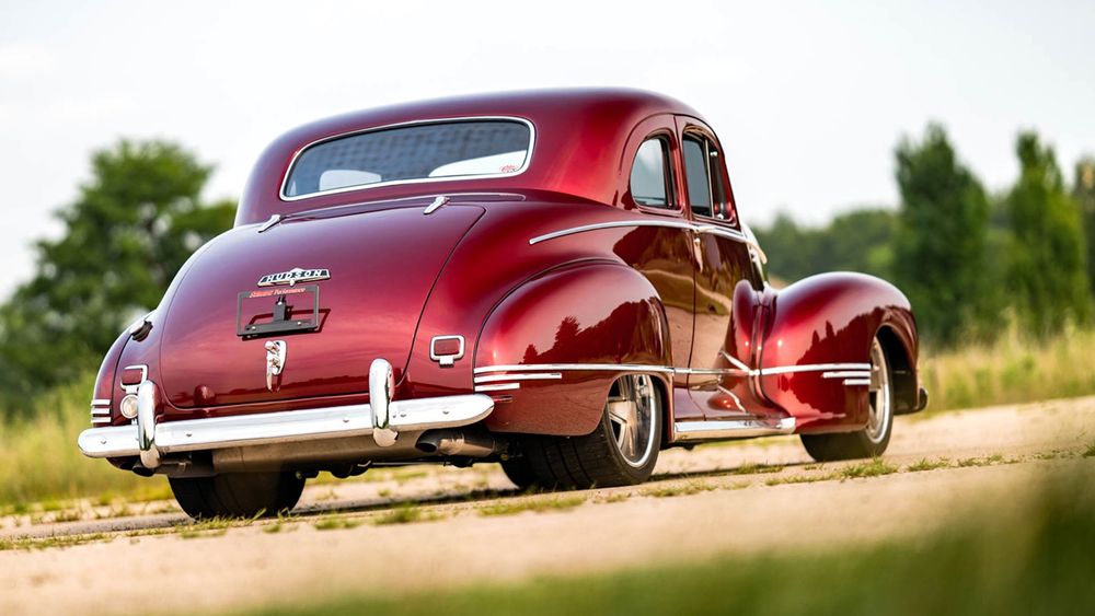 002 1947 Hudson Super Six Hemi Swapped V8 Schwartz Performance Custom