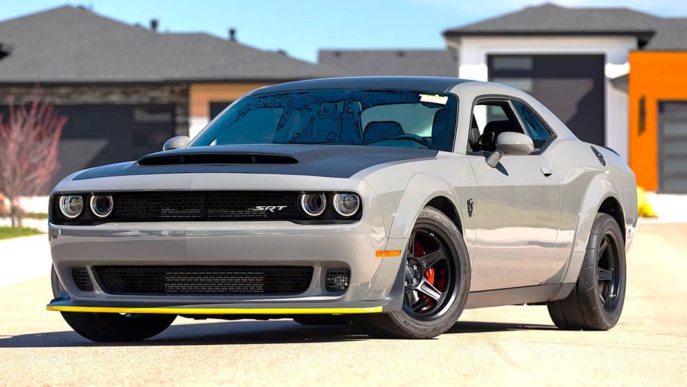 002 2018 dodge challenger srt demon destroyer grey front