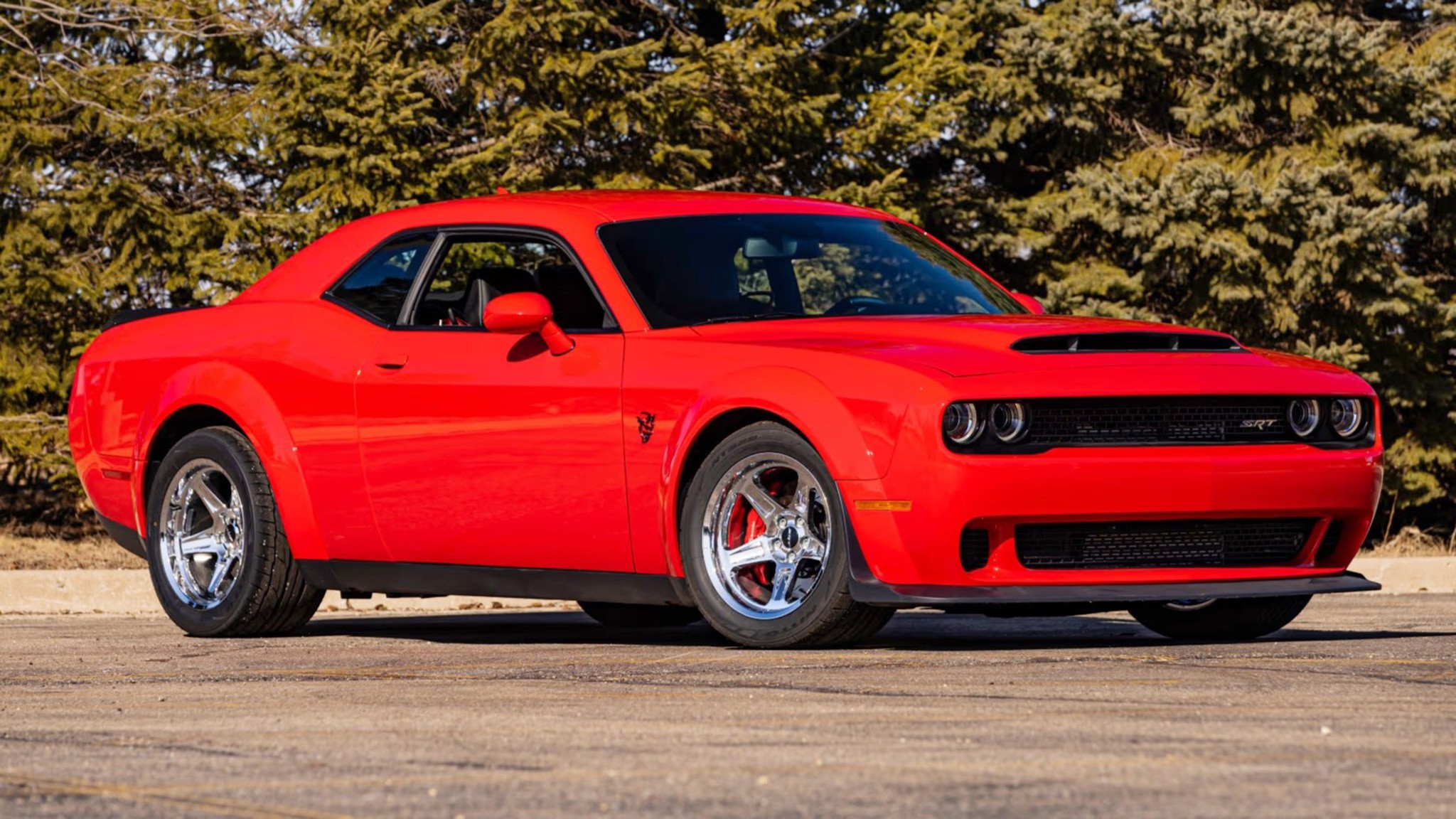 003 2018 dodge challenger srt demon red