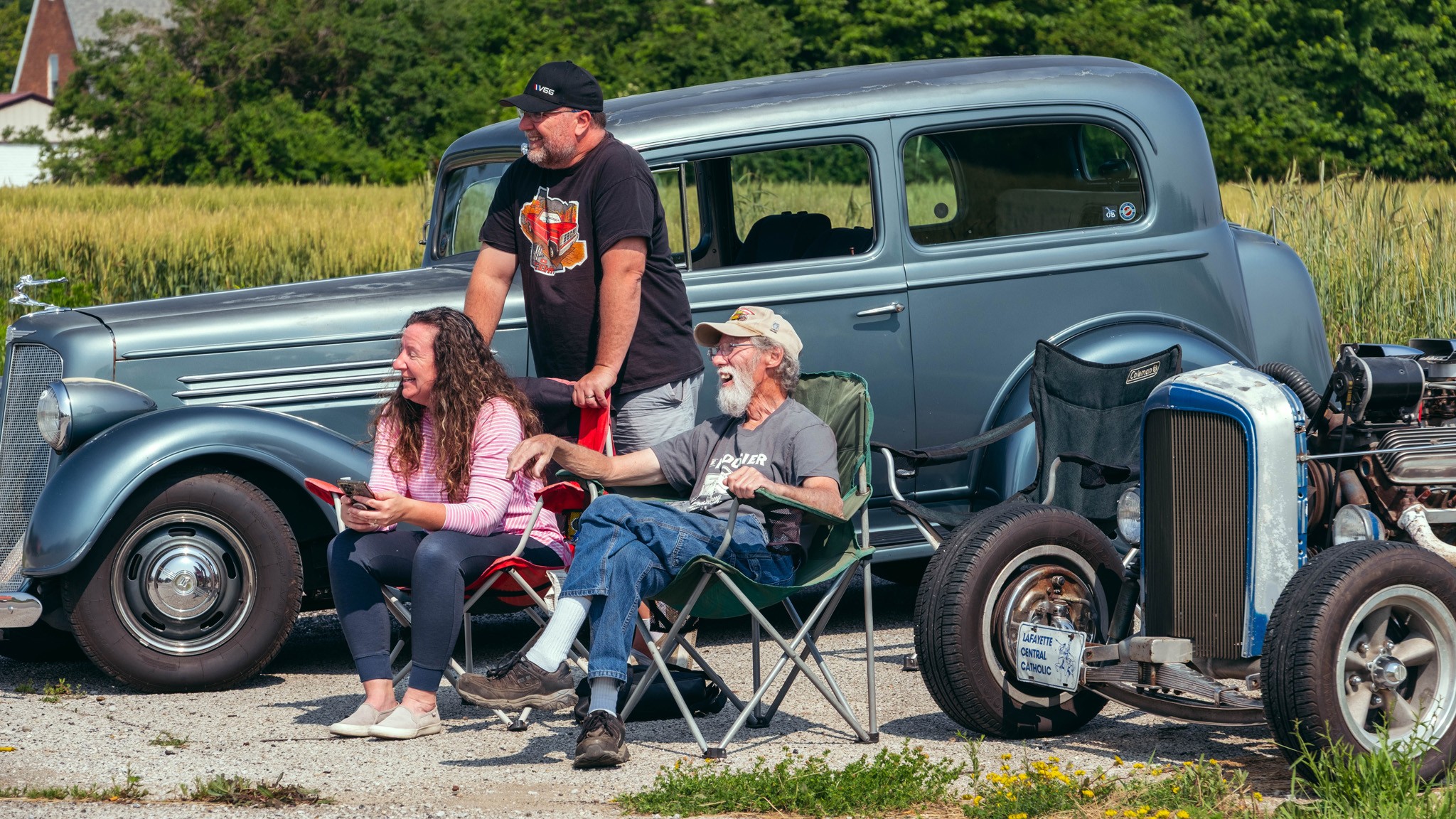 005 2025 HOT ROD Power Tour East Day Two 2 Route 66 Illinois Joliet dragway Cruise