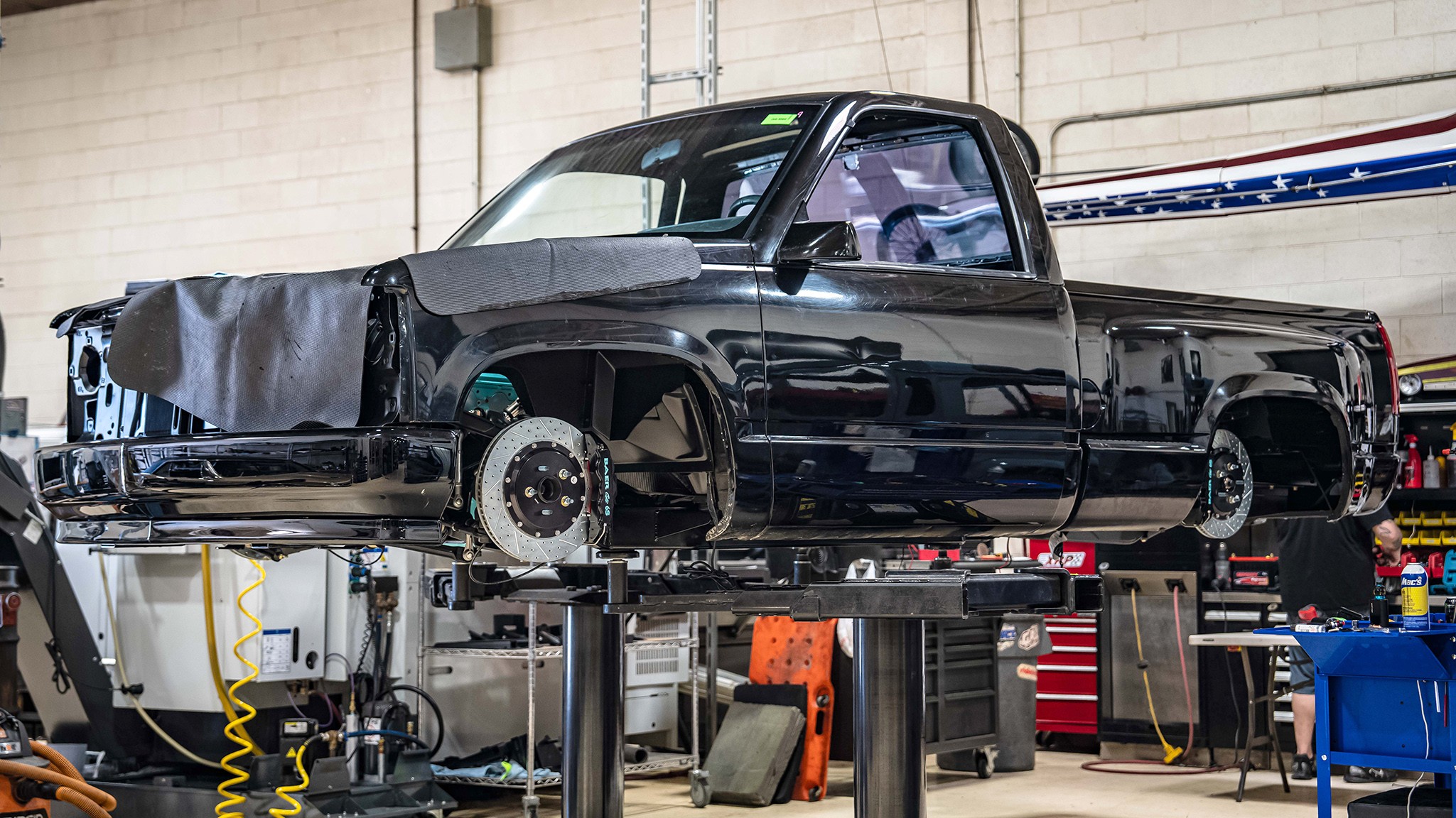 007 1990 Chevrolet Chevy OBS Truck Roadster Shop Build Low Pro Chassis TPI