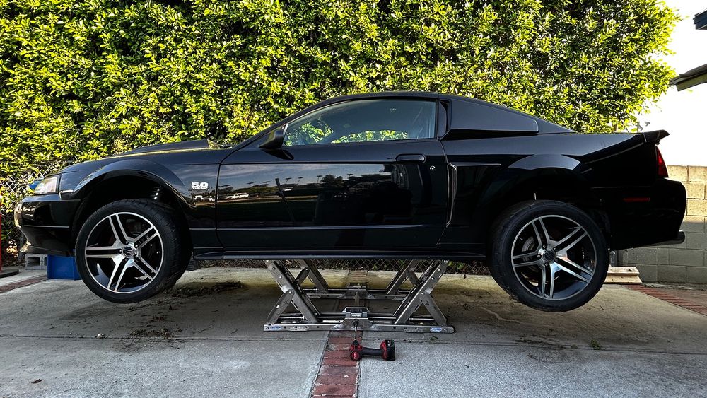 008 2002 ford new edge mustang gt build part 3 mickey thompson tires freedom fc4000