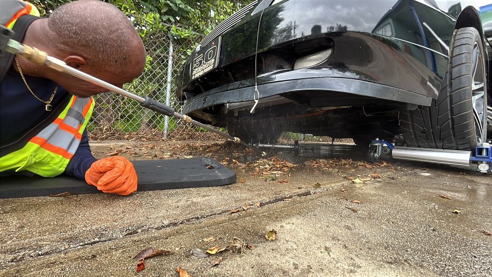 012 2002 ford new edge mustang gt build part 2 cleaning project black beauty undercarriage cleaning