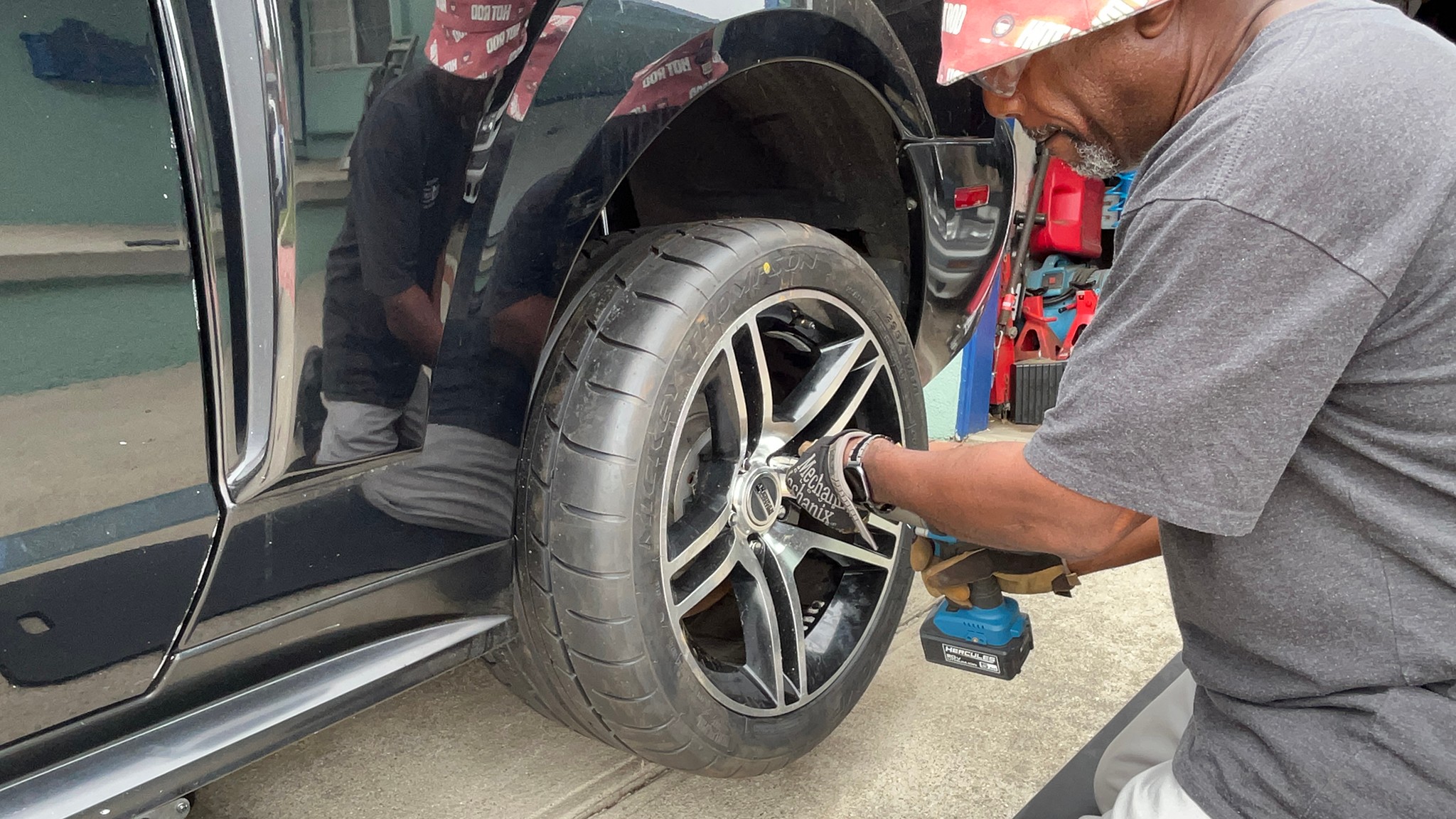 013 2002 ford new edge mustang gt build part 3 mickey thompson tires installed