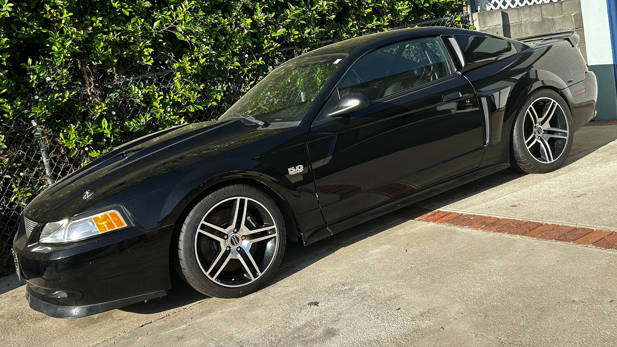 014 2002 ford new edge mustang gt build part 3 mickey thompson tires finished