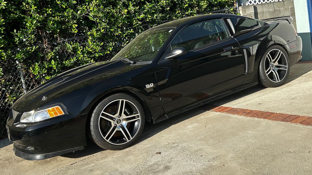 014 2002 ford new edge mustang gt build part 3 mickey thompson tires finished
