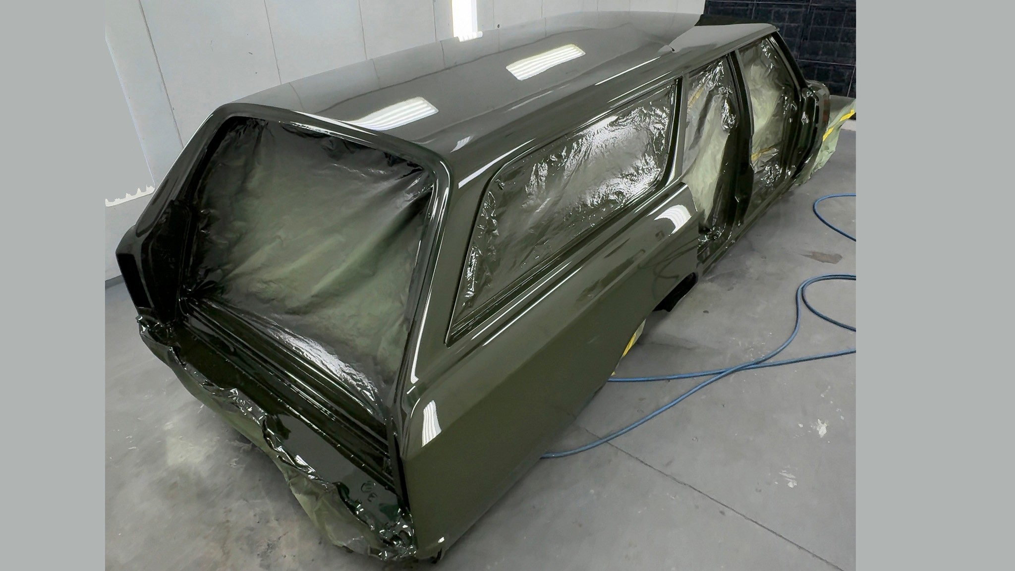 018 1966 Chevelle Wagon Sarge Green Paint Waterbourn Old Anvil Speed