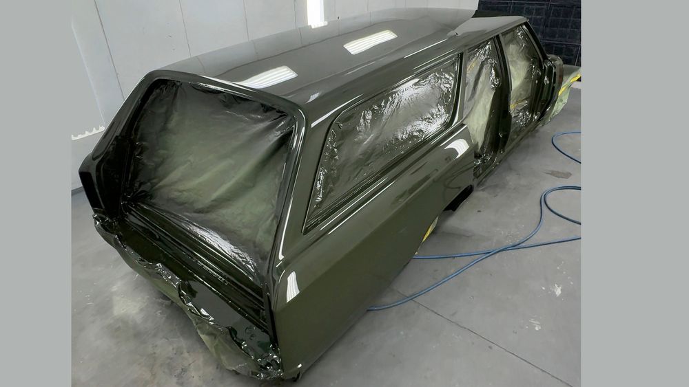 018 1966 Chevelle Wagon Sarge Green Paint Waterbourn Old Anvil Speed